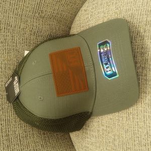 Highland Tactical Olive Mesh Logo/Flag Cap Stretch Fit NWT